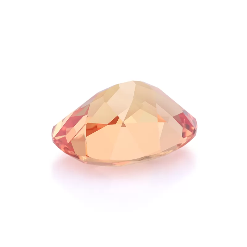 Orange Color Oval Cut Lab Grown Sapphire