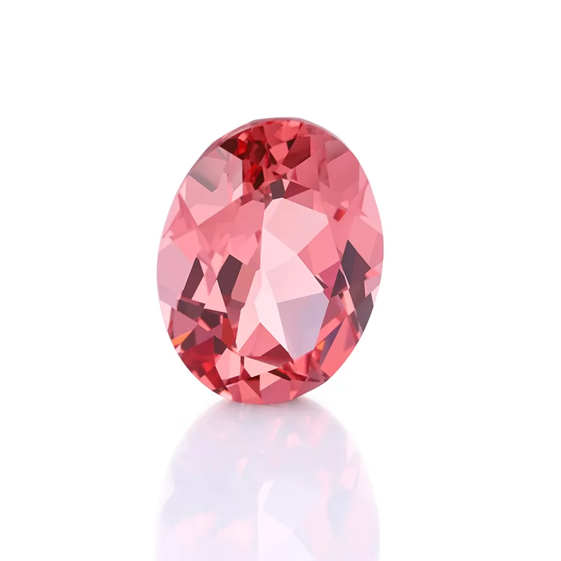 Padparadscha Color Oval Cut Lab Grown Sapphire