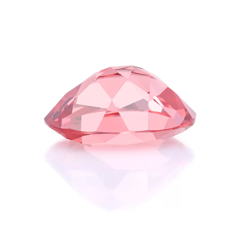 Padparadscha Color Oval Cut Lab Grown Sapphire
