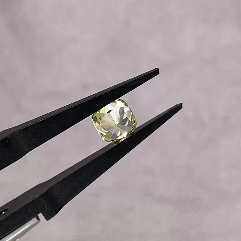 Yellow Color 0.27ct to 2.19ct Cushion Cut Lab Grown Diamond