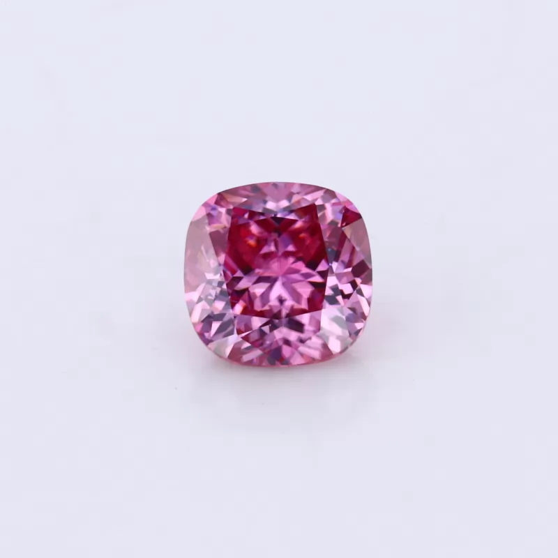 Cushion Cut Pink Color Moissanite