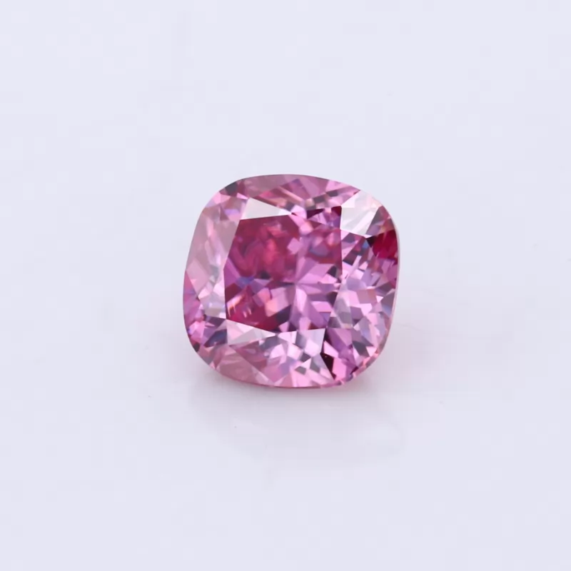 Cushion Cut Pink Color Moissanite