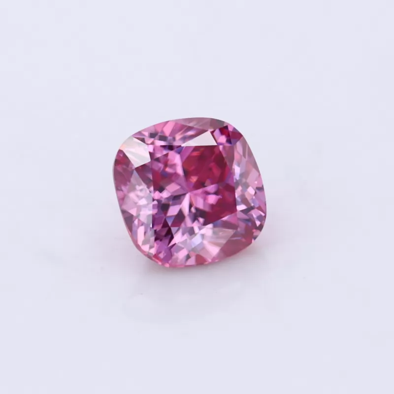 Cushion Cut Pink Color Moissanite