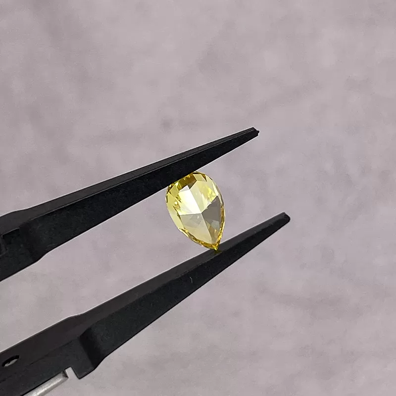 0.05ct to 1.51ct Yellow Color Pear Cut Lab Grown Diamond