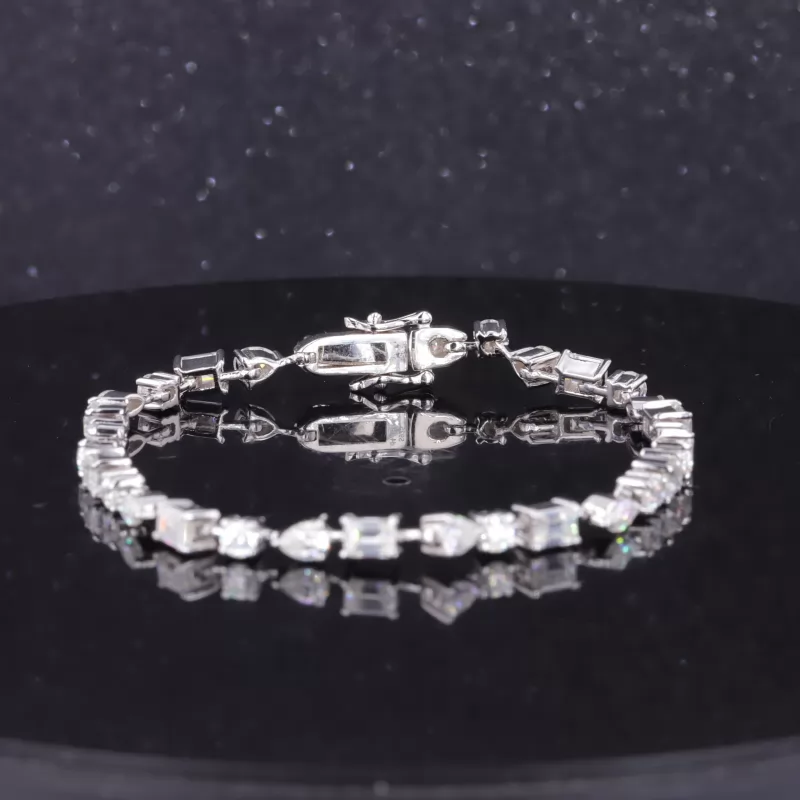 Fancy Shape Moissanite Tennis Bracelets