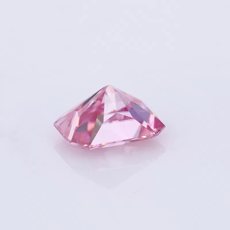 Pink Color Octagon Radiant Cut Moissanite