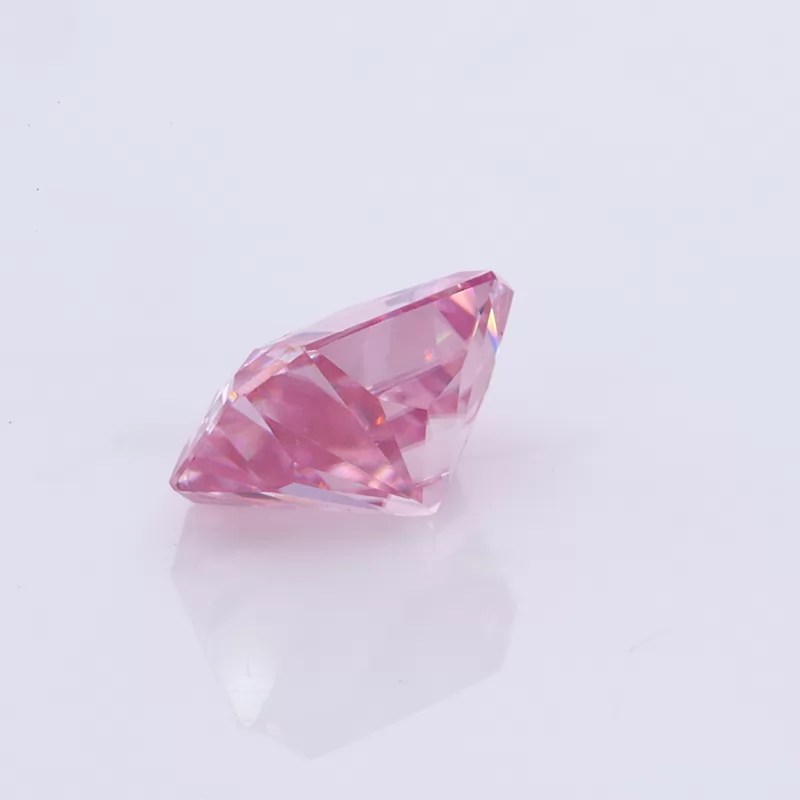 Pink Color Octagon Radiant Cut Moissanite