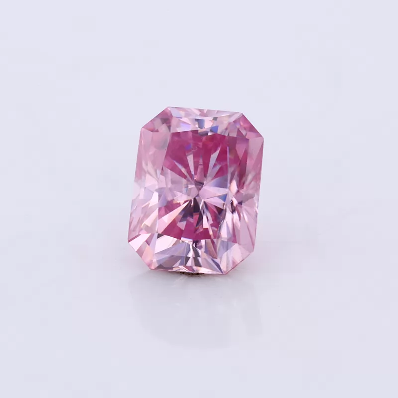 Octagon Shape Radiant Cut Pink Color Moissanite
