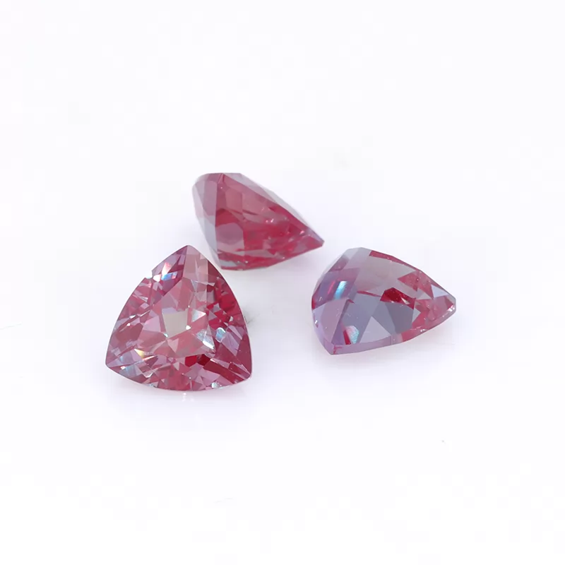 Trilliant Cut Lab Alexandrite Gemstones