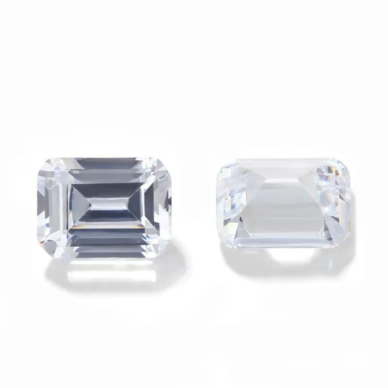 Octagon Emerald Cut Cubic Zirconia