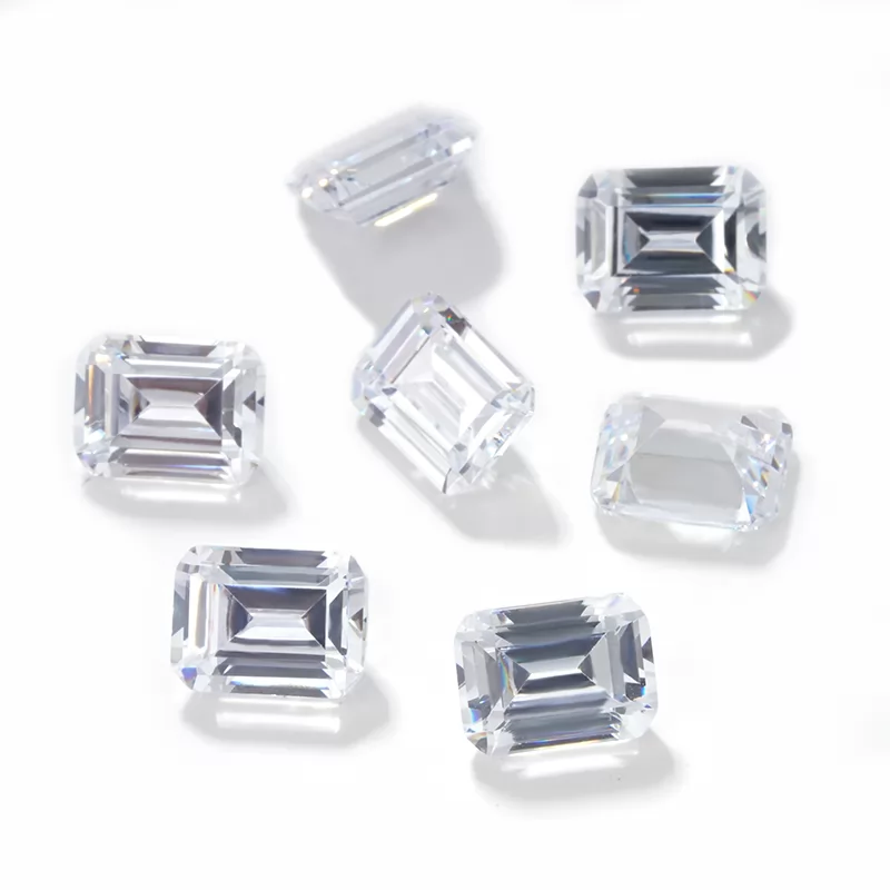 Octagon Emerald Cut Cubic Zirconia