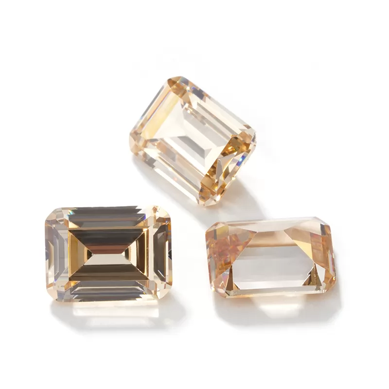 Octagon Emerald Cut Cubic Zirconia