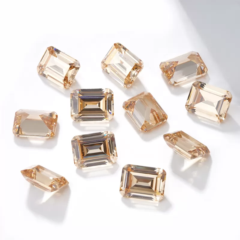 Octagon Emerald Cut Cubic Zirconia