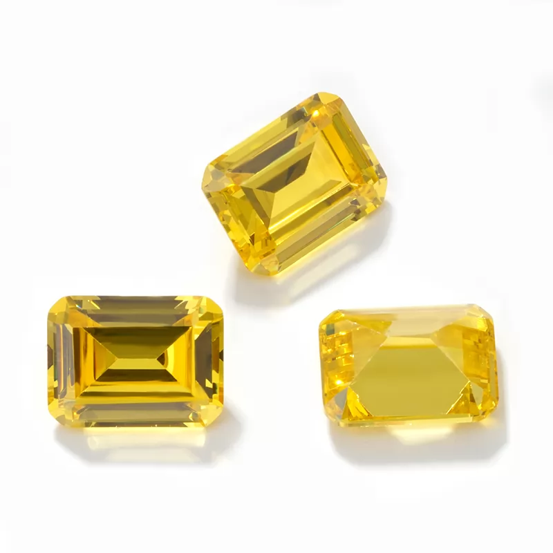 Octagon Emerald Cut Cubic Zirconia