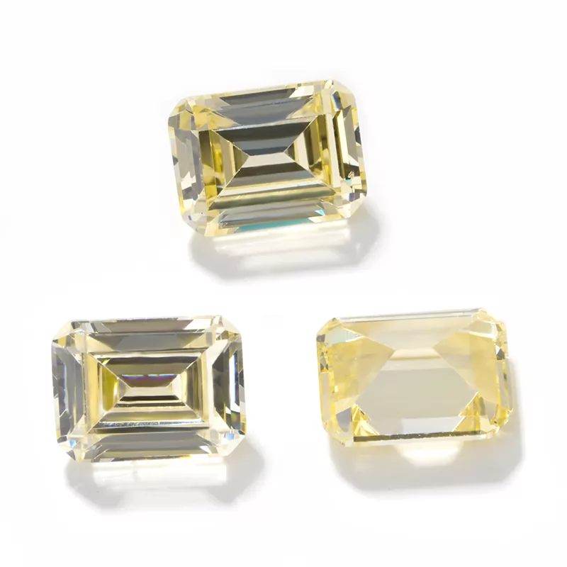 Octagon Emerald Cut Cubic Zirconia