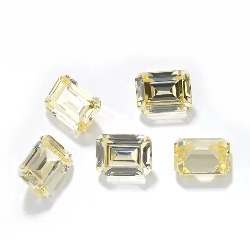 Octagon Emerald Cut Cubic Zirconia