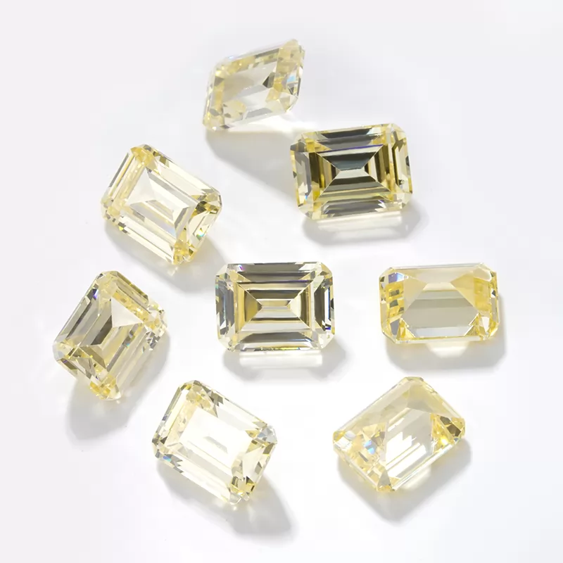 Octagon Emerald Cut Cubic Zirconia