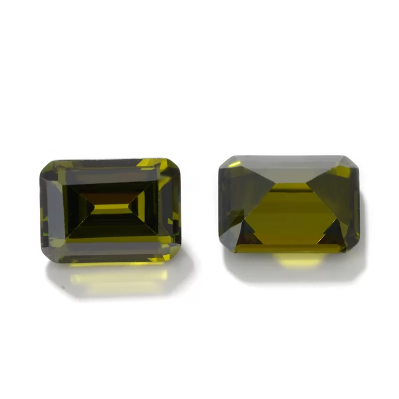 Octagon Emerald Cut Cubic Zirconia