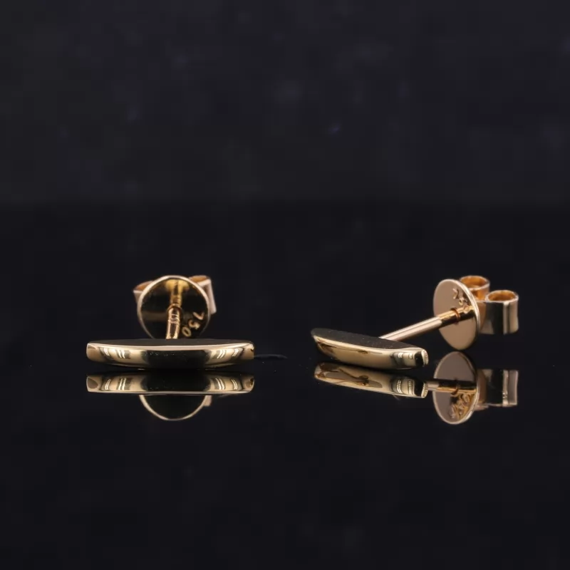 18K Yellow Gold Stud Earrings