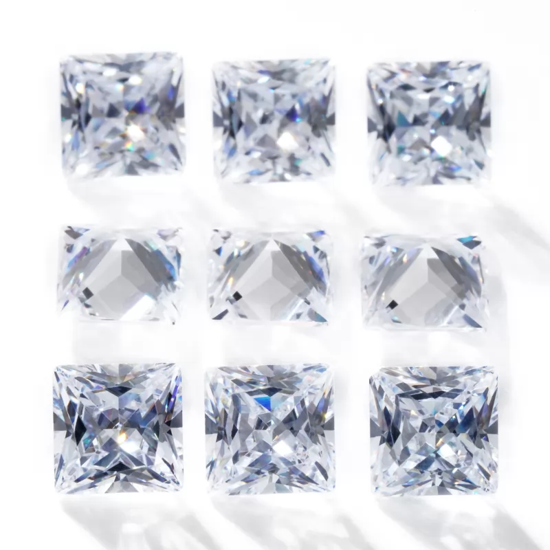 Square Shape Princess Cut Cubic Zirconia