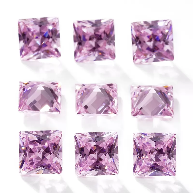 Square Shape Princess Cut Cubic Zirconia