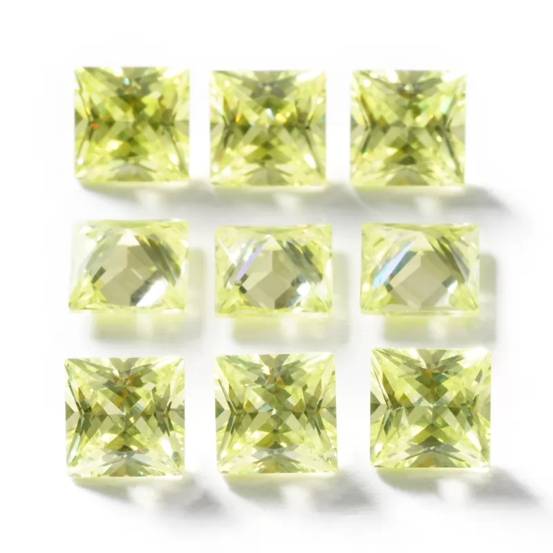 Square Shape Princess Cut Cubic Zirconia