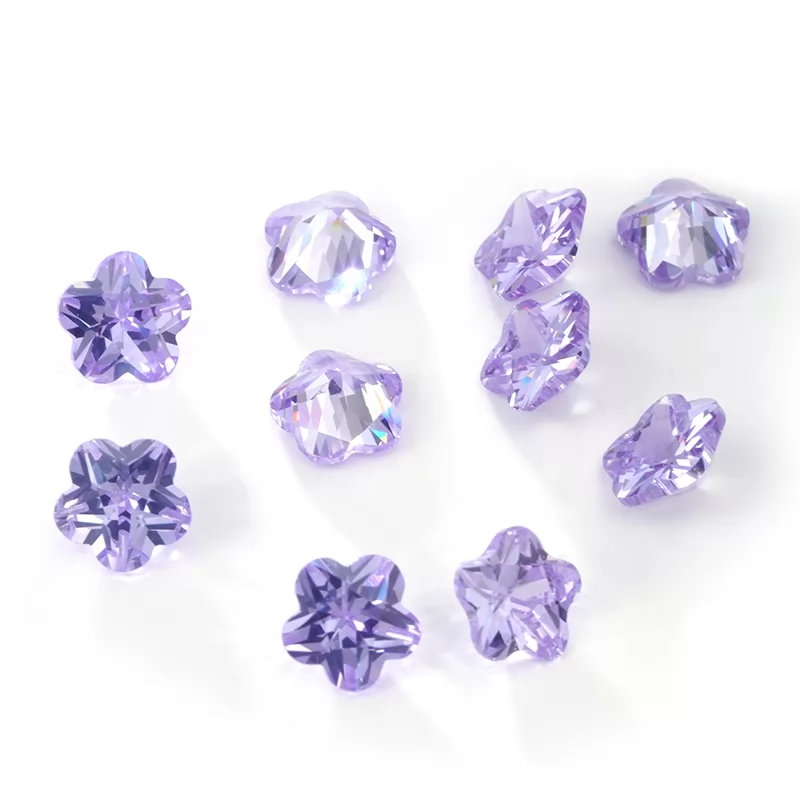 Flower Shape Cubic Zirconia