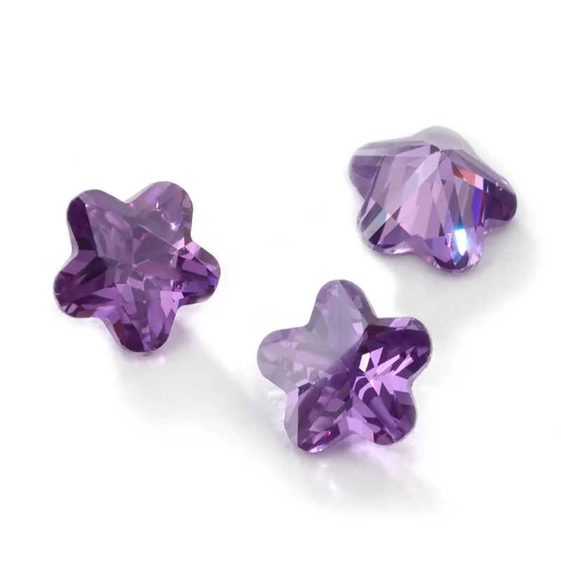 Flower Shape Cubic Zirconia