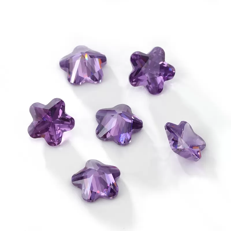 Flower Shape Cubic Zirconia