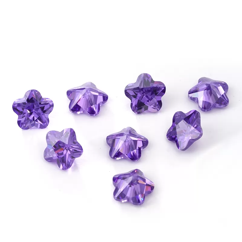 Flower Shape Cubic Zirconia