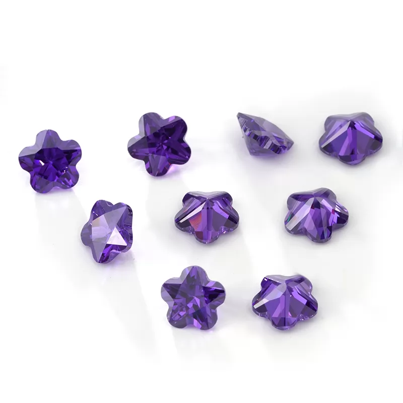 Flower Shape Cubic Zirconia