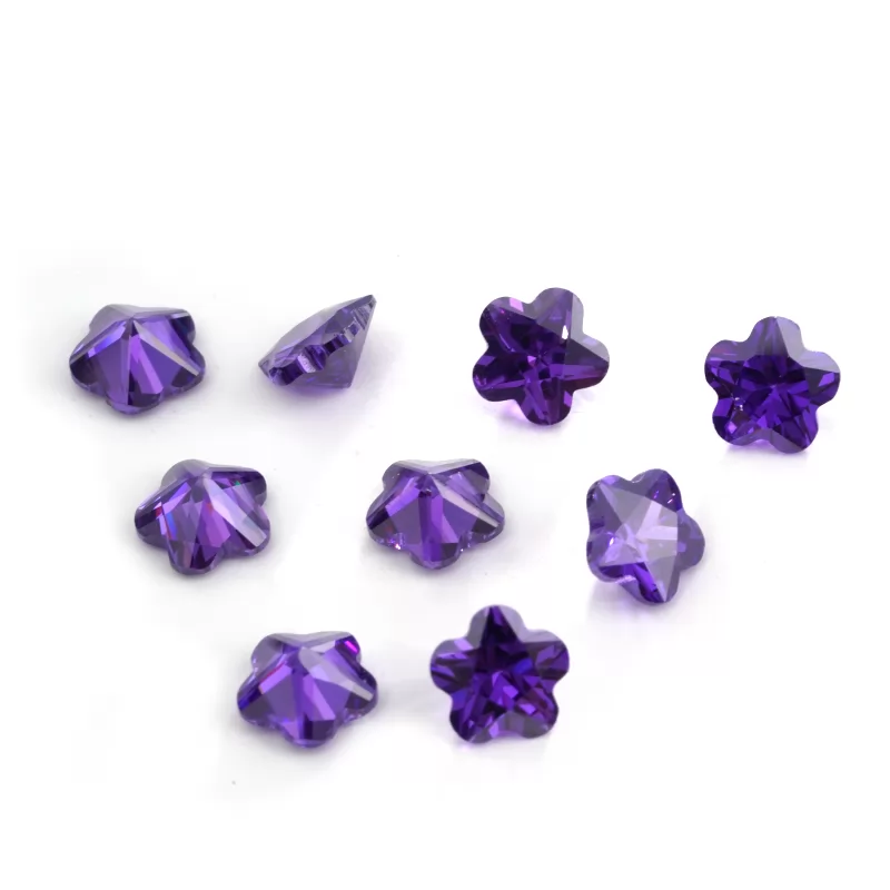 Flower Shape Cubic Zirconia