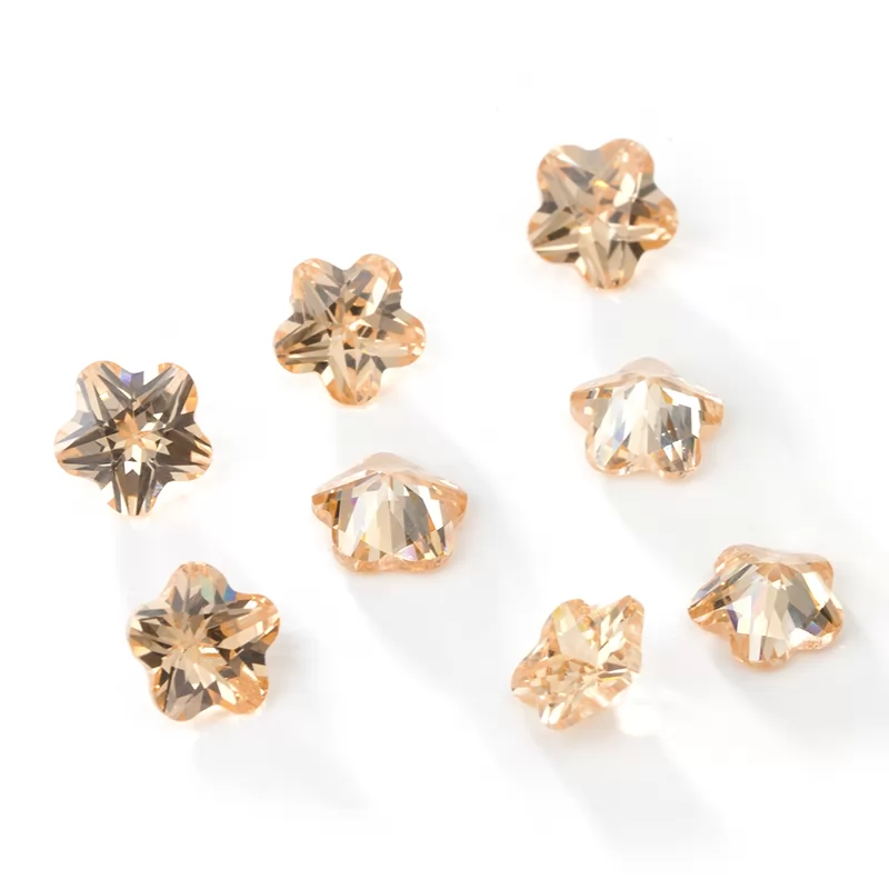 Flower Shape Cubic Zirconia