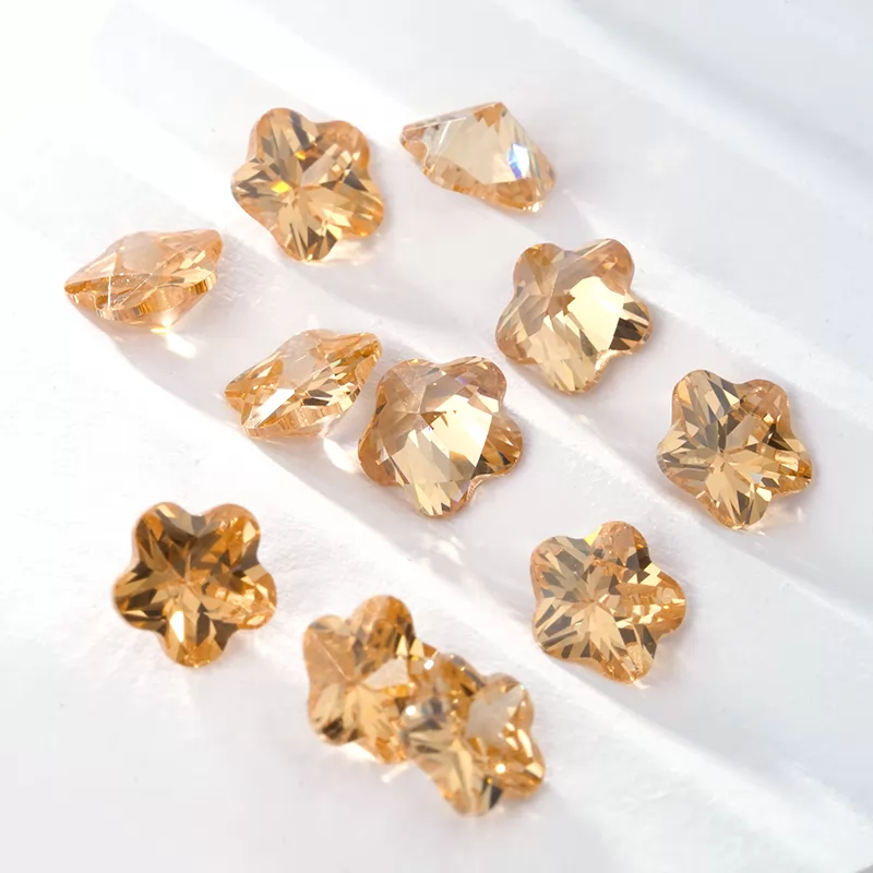 Flower Shape Cubic Zirconia