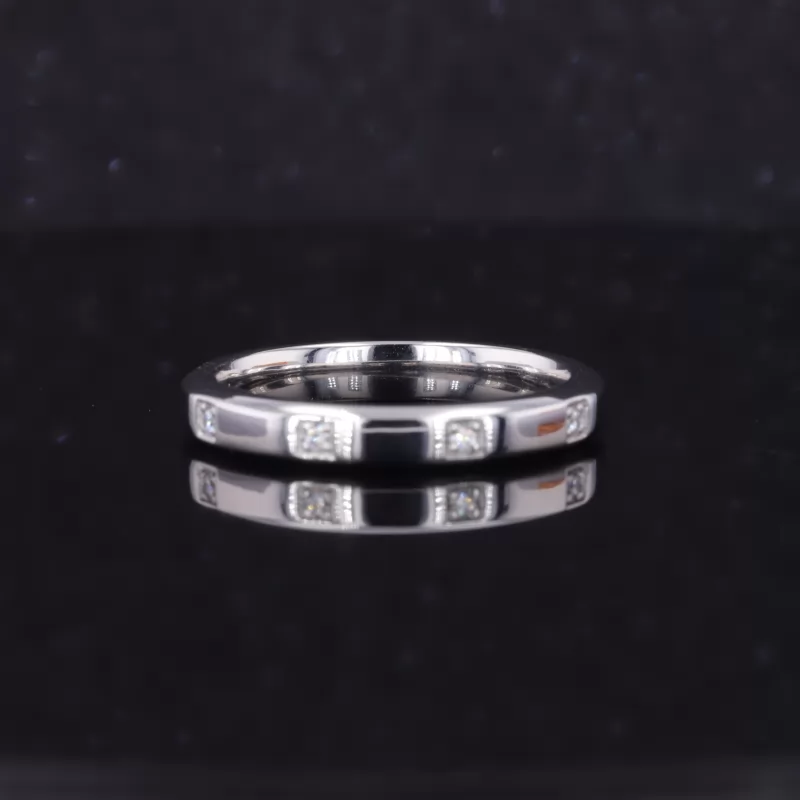 1.25mm Round Brilliant Cut Lab Grown Diamond PT950 Diamond Ring