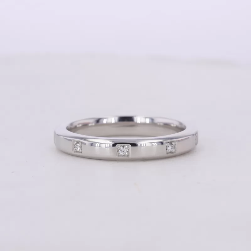 1.25mm Round Brilliant Cut Lab Grown Diamond PT950 Diamond Ring