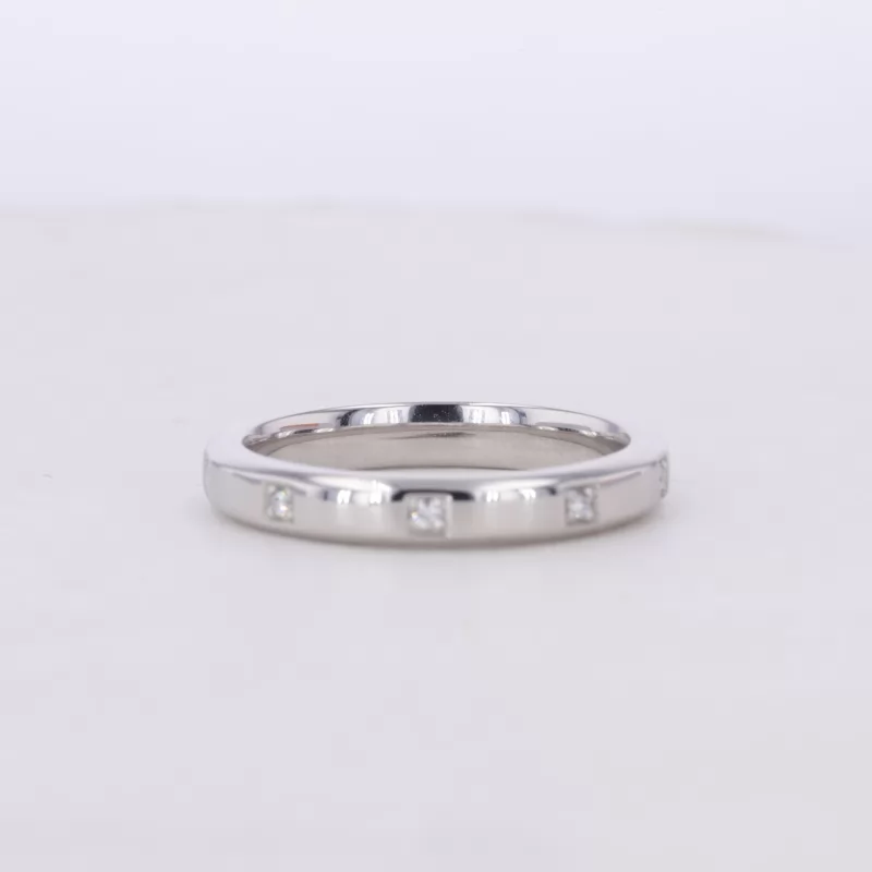 1.25mm Round Brilliant Cut Lab Grown Diamond PT950 Diamond Ring