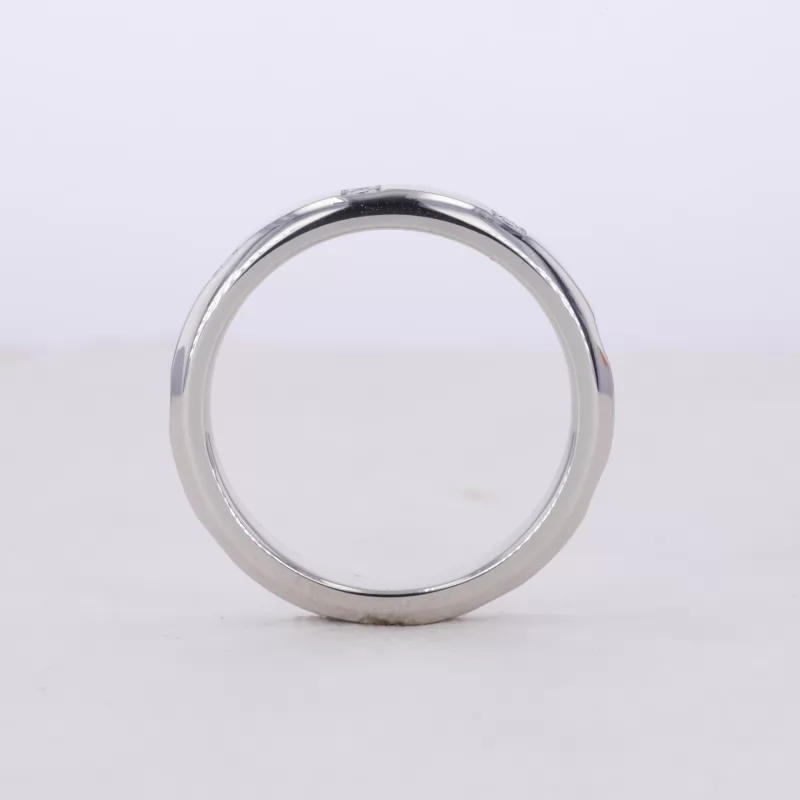 1.25mm Round Brilliant Cut Lab Grown Diamond PT950 Diamond Ring