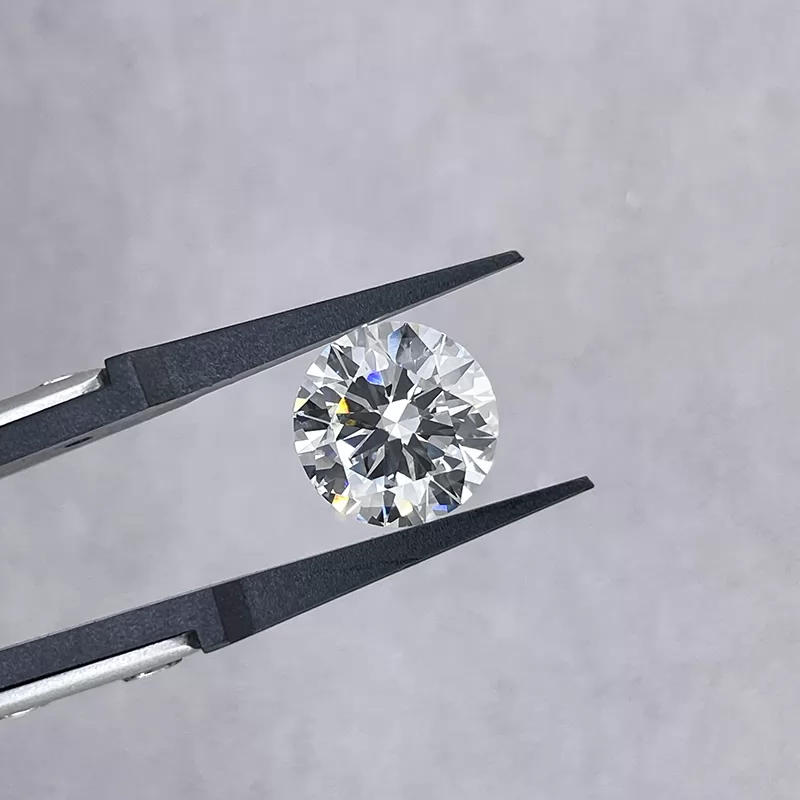 Round Brilliant Cut 5.13ct F Color CVD Lab Grown Diamond