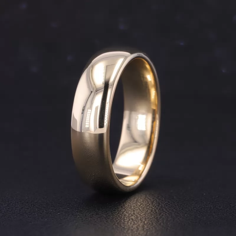 10K Yellow Gold Flat Comfort Fit Wedding Ring