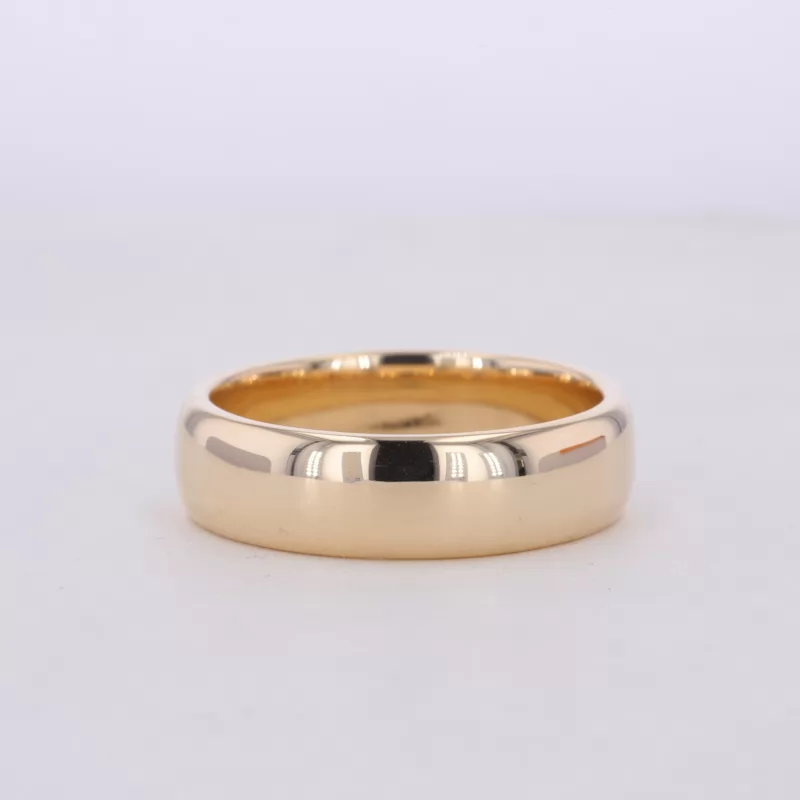 10K Yellow Gold Flat Comfort Fit Wedding Ring
