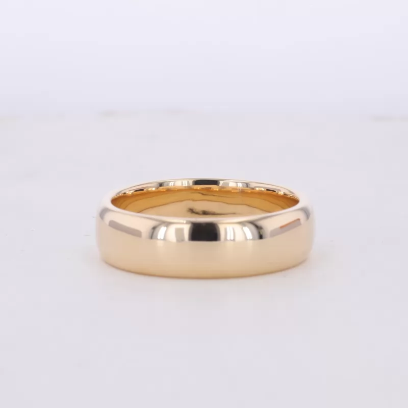 10K Yellow Gold Flat Comfort Fit Wedding Ring