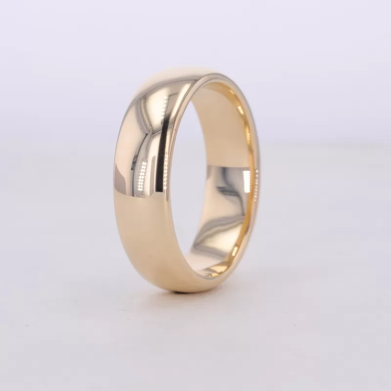 10K Yellow Gold Flat Comfort Fit Wedding Ring