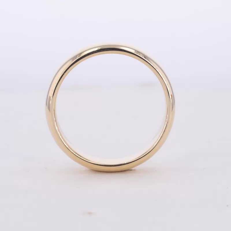 10K Yellow Gold Flat Comfort Fit Wedding Ring