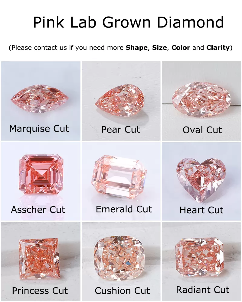 FANCY Color VIVID PINK Lab Grown Diamond
