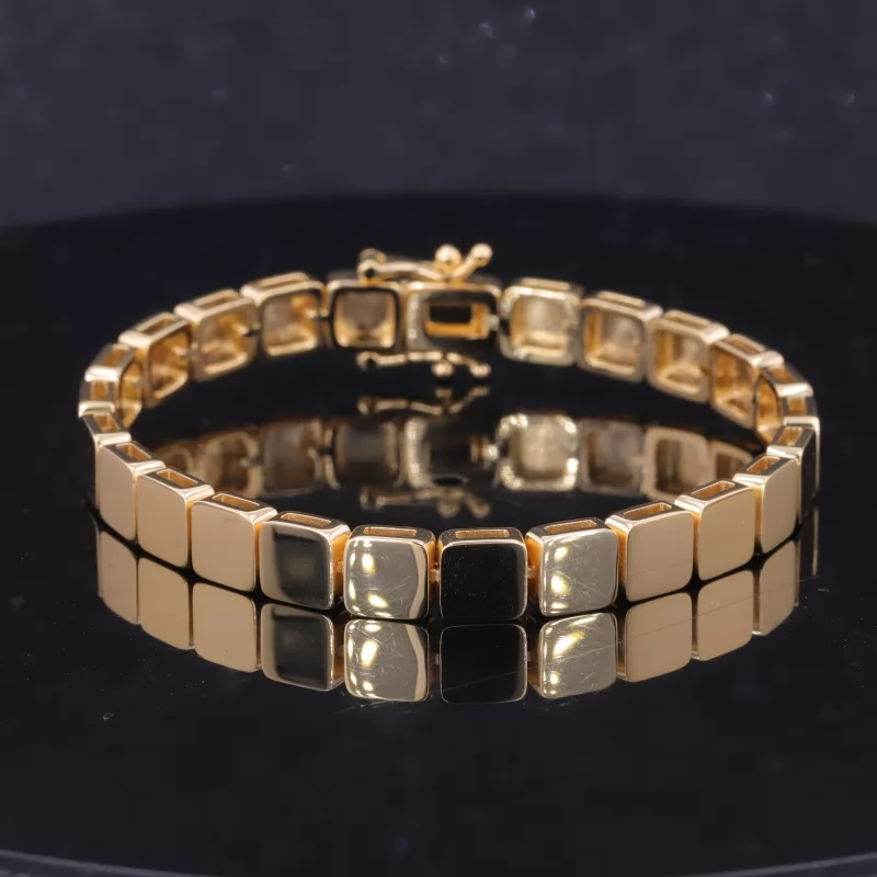 18K Yellow Gold Tennis Bracelet