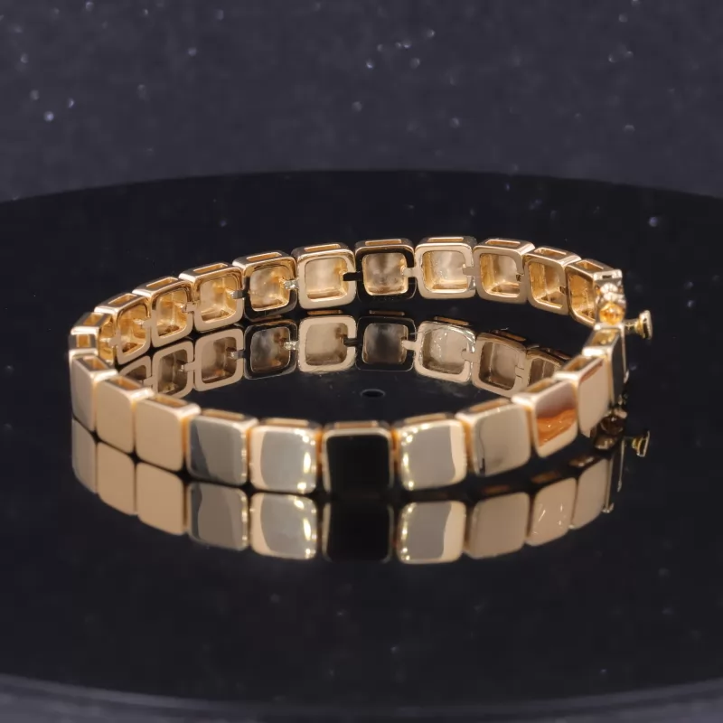 18K Yellow Gold Tennis Bracelet