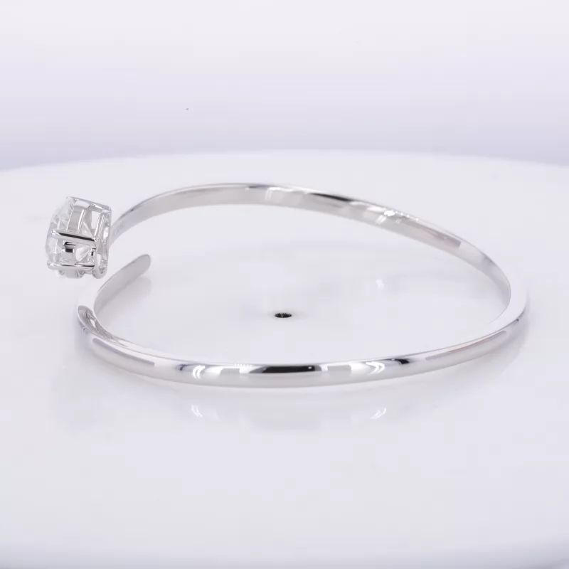 8.4×9.32mm Heart Cut Lab Grown Diamond 18K White Gold Diamond Bracelet