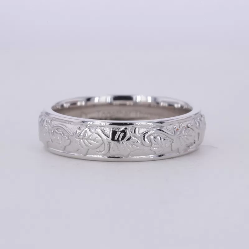 S925 Sterling Silver Vintage Script Ring