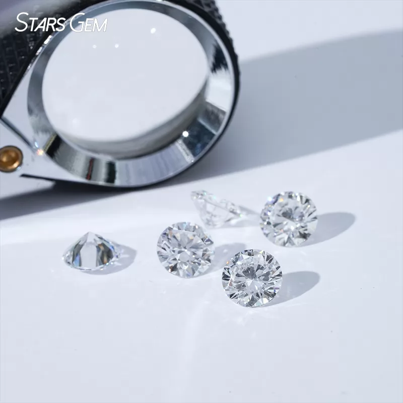 0.3ct to 2.0ct Round Shape CVD HPHT Lab Grown Diamond